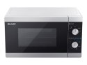 Kuchenka mikrofalowa SHARP YC-MS01E-S (800W; 20l; kolor srebrny)