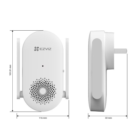 Inteligentny dzwonek EZVIZ CH1 WiFi 72dB