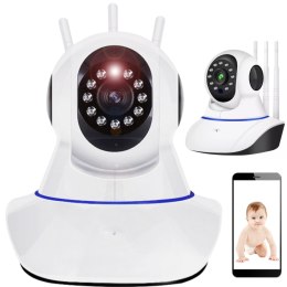 Kamera wewnętrzna niania do monitoringu z detekcją ruchu obrotowa Wi-Fi