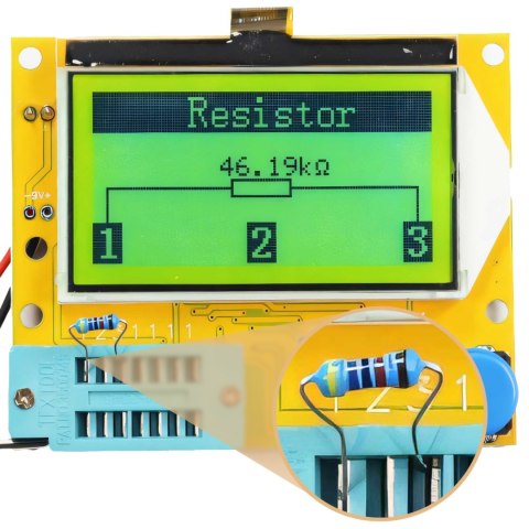 Miernik tester tranzystorów cewek kondensatorów diód RLC LCR-T4