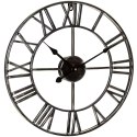Zegar ścienny retro cyfry rzymskie LOFT śr. 50 cm - czarny