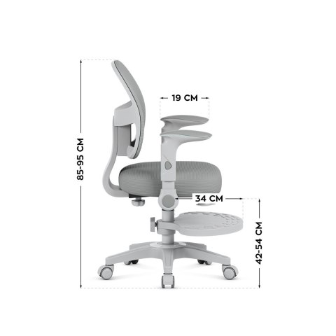 Fotel obrotowy Junior 5.0 Grey