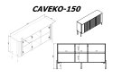 Komoda VERA 150x40x80 czarny mat