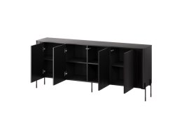 Komoda VERA 190x40x80 czarny mat