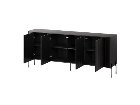 Komoda VERA 190x40x80 czarny mat