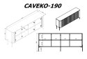 Komoda VERA 190x40x80 kaszmir mat