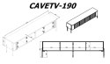 Szafka RTV VERA 190x40x50 biały mat