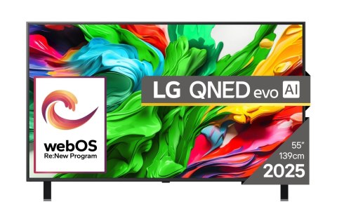 Telewizor LG 55QNED85A3C QNED EVO 55'' 4K Ultra HD 120Hz WebOS Dolby Digital Czarny