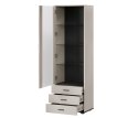 Witryna S1 SOHO 60x41x192 kaszmir+ czarny