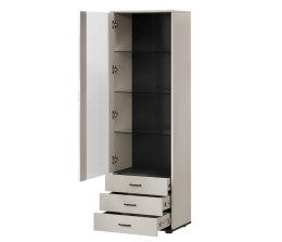 Witryna S1 SOHO 60x41x192 kaszmir+ czarny