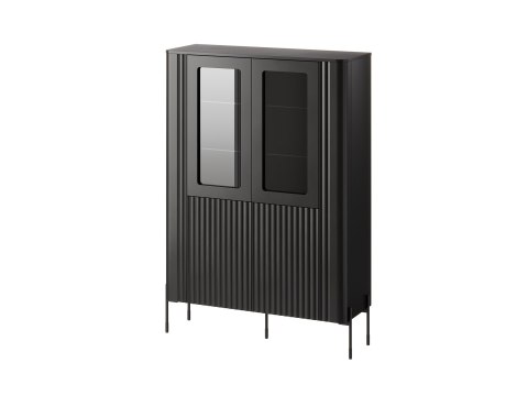 Witryna VERA 110x40x160 czarny mat