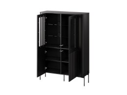 Witryna VERA 110x40x160 czarny mat