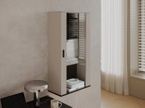 Witryna wisząca S2 SOHO 60x29x112 kaszmir+ czarny