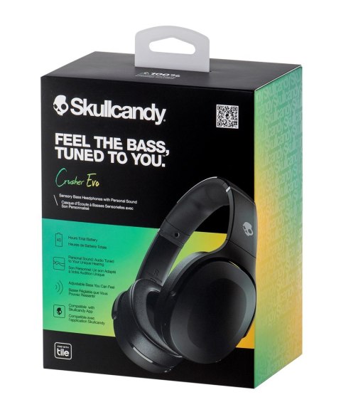 Słuchawki bezprzewodowe nauszne SKULLCANDY Crusher Evo Wireless True Black