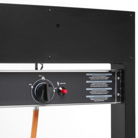 Mobilny grill gazowy Inferno ruszt 110 x 50cm 10kW - Hendi 700044