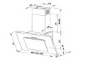 Okap kominowy MAAN Vertical P 2 60 cm | LED | czarny