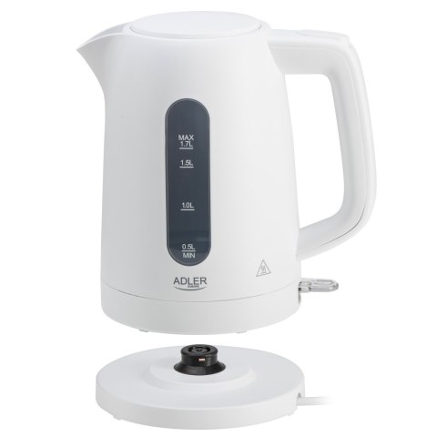 Adler Kettle | AD 1379w | Electric | 2200 W | 1.7 L | Polypropylene | 360° rotational base | White