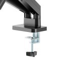 GEMBIRD BIURKOWE RAMIĘ/UCHWYT NA DWA MONITORY (REGULOWANE) 17"-32", OBCIĄŻENIE DO 10KG, KOLOR CZARNY