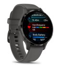 Zegarek Garmin Venu 3S, 41mm AMOLED Pebble Grey