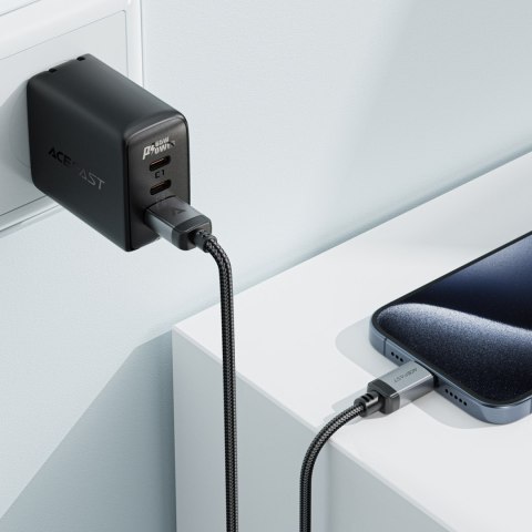 Kabel przewód USB-A - USB-C 480Mb/s 3A 1.2m - czarny