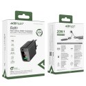 Ładowarka sieciowa A78 GaN USB-A USB-C PD 20W - czarna