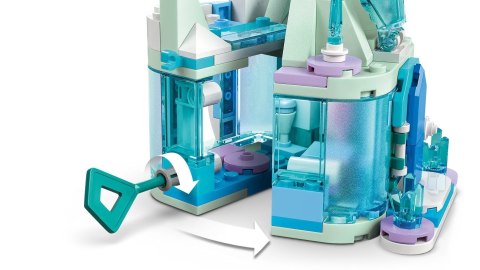 LEGO Disney 43278 Miniaturowy zamek w Arendelle i lodowy pałac Elzy
