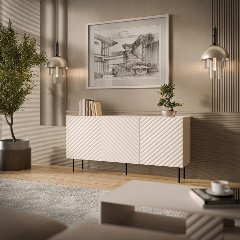Komoda 3D LUCCA 165x40x80 kaszmir