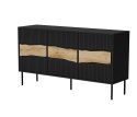 Komoda INSERTO 3D 143,5x40x80 czarny + LED