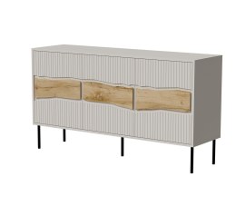Komoda INSERTO 3D 143,5x40x80 kaszmir + LED