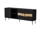 Komoda INSERTO 3D1W 190x40x80 czarny + LED