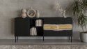 Komoda INSERTO 3D1W 190x40x80 czarny + LED