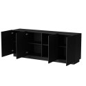 Komoda LIVERTI 200x42x78 czarny