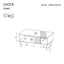 Ława/Stolik LUCCA 100x55x46 biały