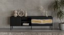 Szafka RTV INSERTO 3D1W 190x40x61,5 czarny + LED
