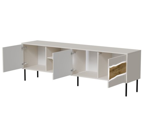 Szafka RTV INSERTO 3D1W 190x40x61,5 kaszmir + LED