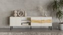 Szafka RTV INSERTO 3D1W 190x40x61,5 kaszmir + LED