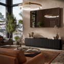 Szafka RTV LIVERTI 200x42x48 czarny