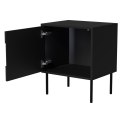Szafka nocna 2szt INSERTO 50x40x61,5 czarny + LED