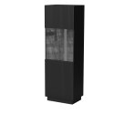 Witryna LIVERTI 59,5x42x178 czarny