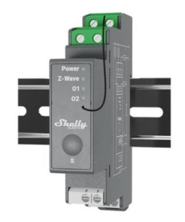 Przekaźnik dwukanałowy na szynę DIN WiFi Shelly Qubino Pro 2