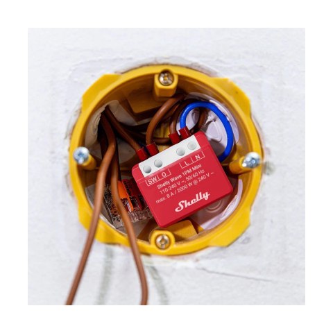 Inteligentny sterownik Z-Wave Shelly Wave 1PM Mini LR