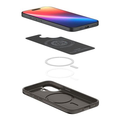 Etui ochronne na iPhone 17 Thin Fit MagSafe - szare