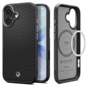 Etui pokrowiec case na iPhone 17 MagSafe - czarno-srebrne