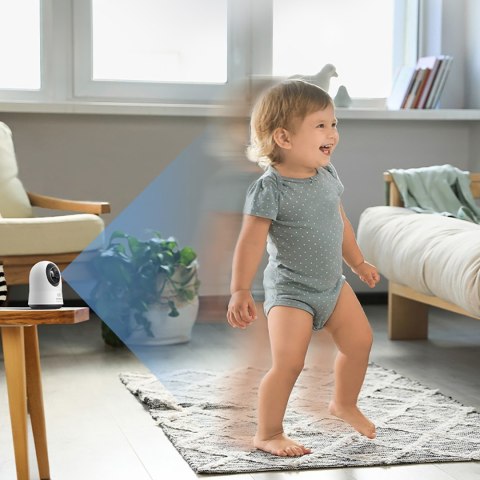 Kamera wewnętrzna Security P1 Pro do monitoringu microSD Wi-Fi 3K AI - biała