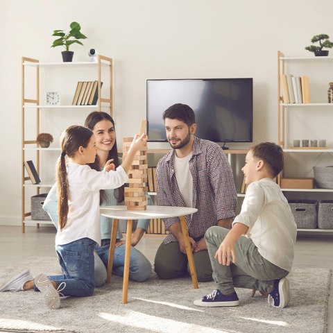 Kamera wewnętrzna Security P1 do monitoringu microSD Wi-Fi 3K - biała