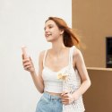 Mini wentylator wiatrak przenośny z funkcją powerbanka latarką USB-A USB-C 2000mAh - różowy