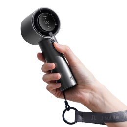 Mini wiatrak wentylator przenośny metalowy USB-C 5000mAh - ciemnoszary