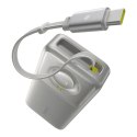 Powerbank 20000mAh 65W ze zwijanym kablem USB-C - szary
