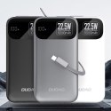 Powerbank K31 10000 mAh 22.5W PD z wbudowanym kablem - szary