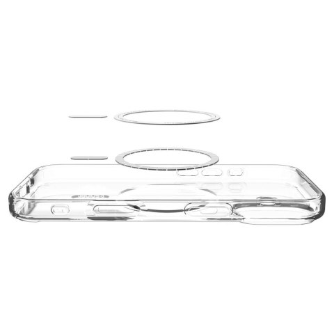 Etui pokrowiec na iPhone 17 Ultra Hybrid MagSafe - przezroczysto-białe